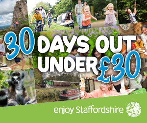 Collage of cheap family days out in Staffordshire